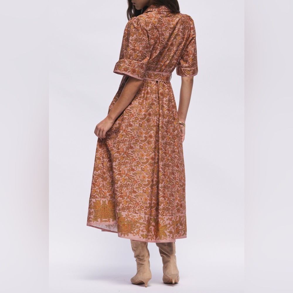 Hermoza Pink and Brown Floral Dress - Picture 3 of 3